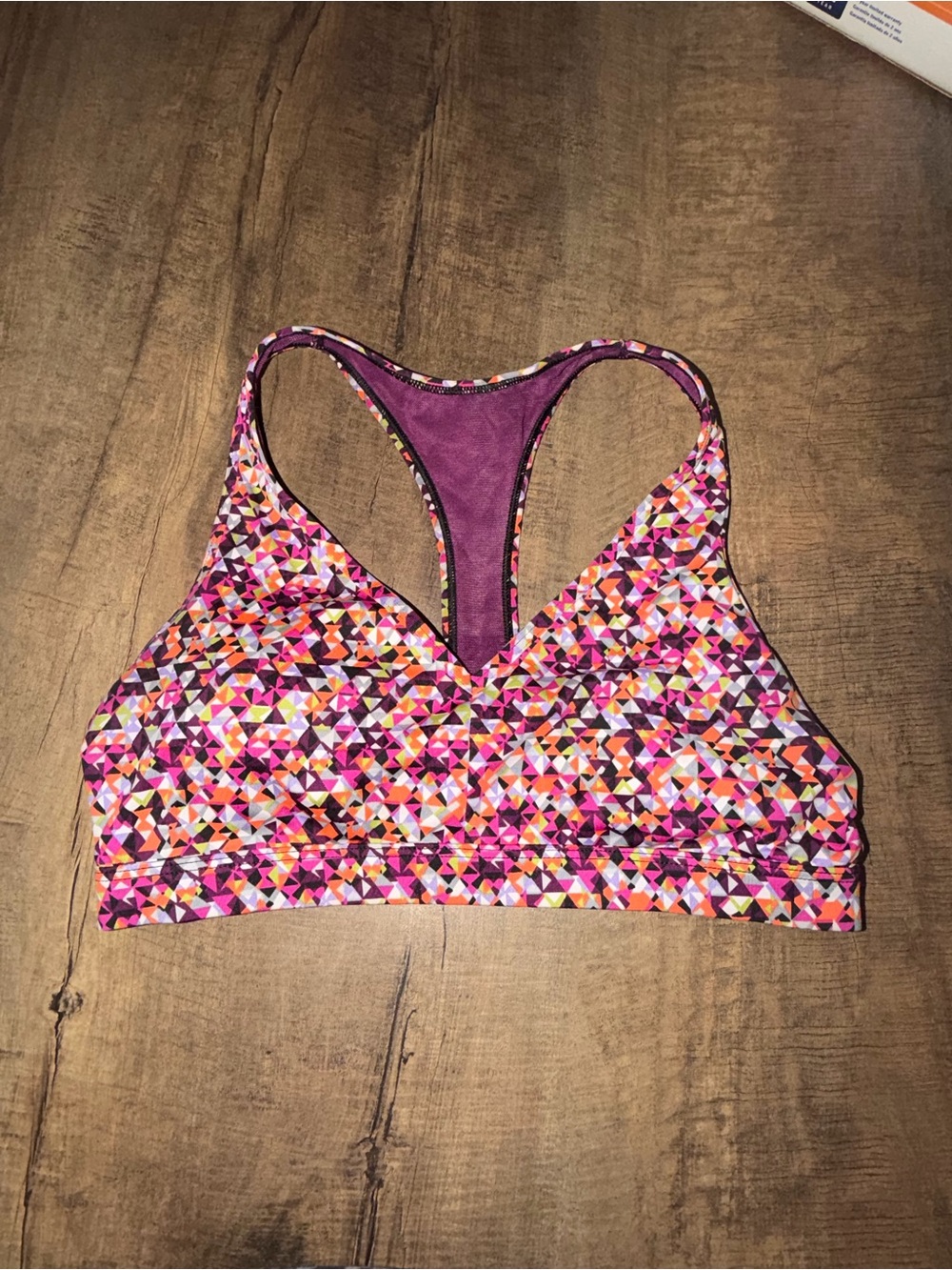 Victoria’s Secret Victoria Sport Geometric Racerback Sports Bra Size M
